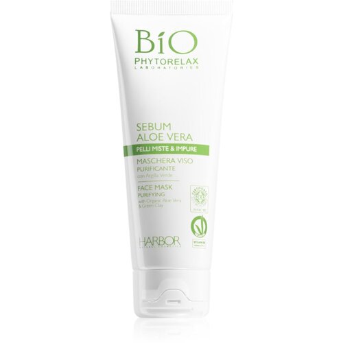 Phytorelax Laboratories Bio Sebum Aloe Vera maska za či&amp;scaron;ćenje lica s aloe verom 75 ml Slike