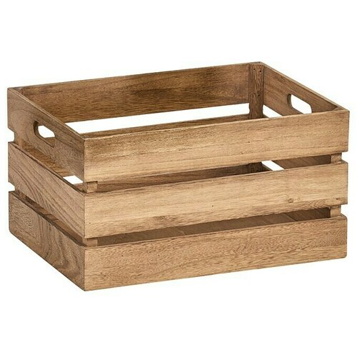 ZELLER PRESENT Drveni sanduk (39 x 29 x 21 cm, Smeđe boje) Cijene