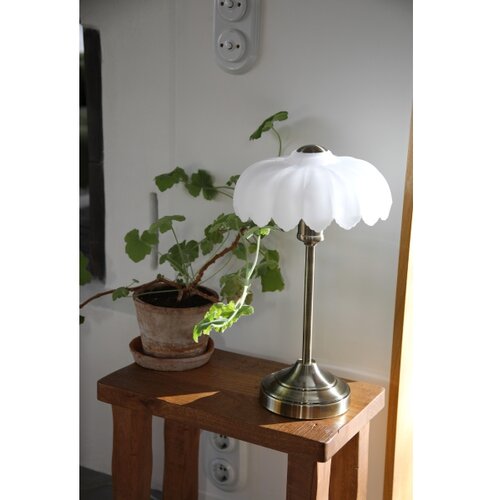 Marksl&amp;ouml;jd Krem/mjedena stolna lampa (visina 43 cm) Kurage &amp;ndash; Slike