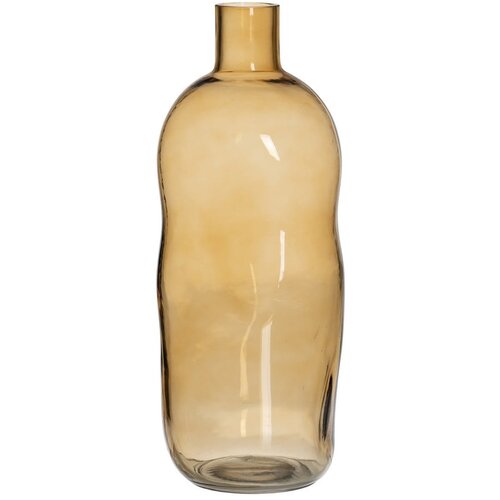 Ixia Oker rumena steklena vaza (višina 35 cm) Amber – Cene