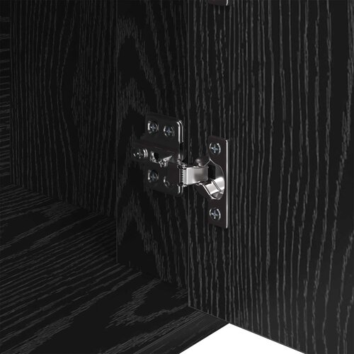  Kreveta Crni hrast 80 x 30 x 60 cm Konstruirano drvo Slike