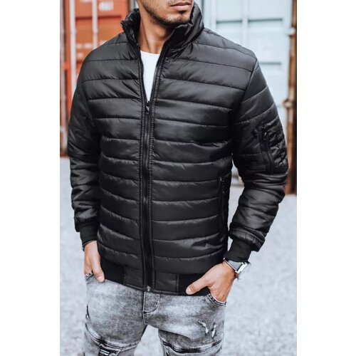 DStreet Men's quilted transitional black jacket TX3270z Cene