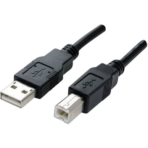 Manhattan USB kabel USB 2.0 USB-A vtič\, USB-B vtič 1.80 m črna pozlačeni konektorji\, UL-certificirano 333368-CG, (20414849) Cene