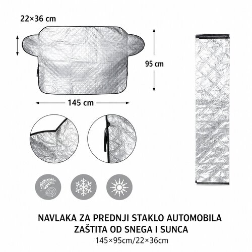 KMT Za&scaron;tita za vetrobran protiv snega Cene