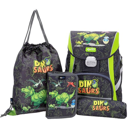 ABC123 Prvošolski set Dino (4-delni) Cene