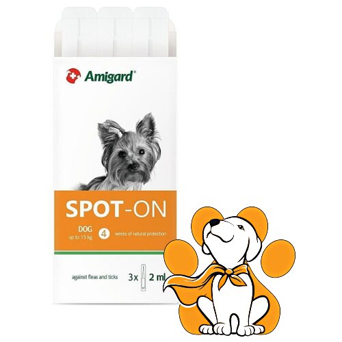 Amigard Spot On Small Dog 3x2ml,Preparat Protiv Buva i Krpelja Za Pse Ispod 15kg Cene