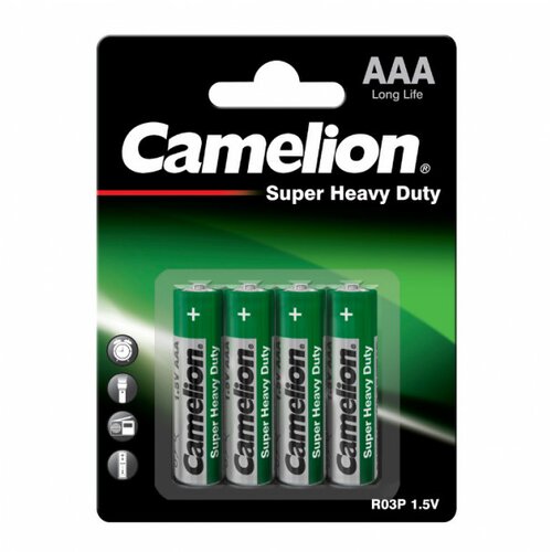 Camelion cink-karbon baterije AAA R03P/BP4 Slike