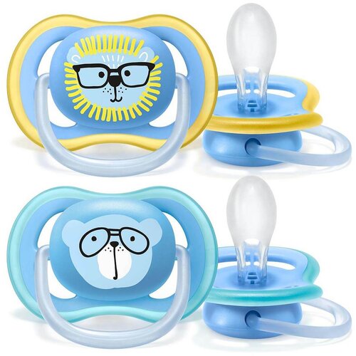 Philips 2 dijelni komplet ortodonskih duda ultra air lion/bear 18+ m Slike