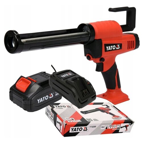 Yato aku pi&amp;scaron;tolj za silikon 18V 1X4.0Ah YT-82888 Slike