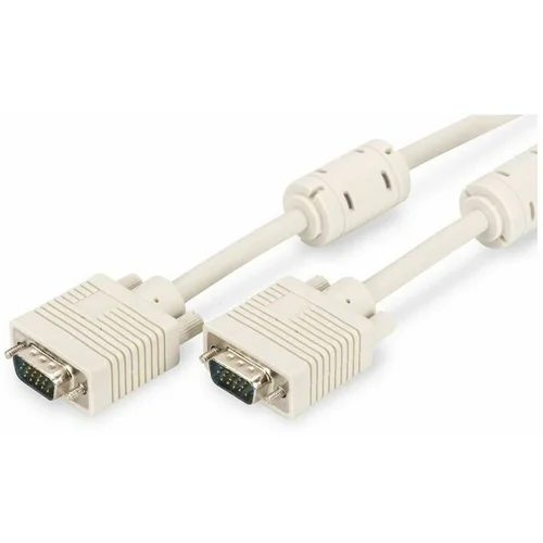 Digitus VGA priključni kabel [1x VGA-utikač<=> 1x VGA-utikač] 1.80m, siv, AK-310