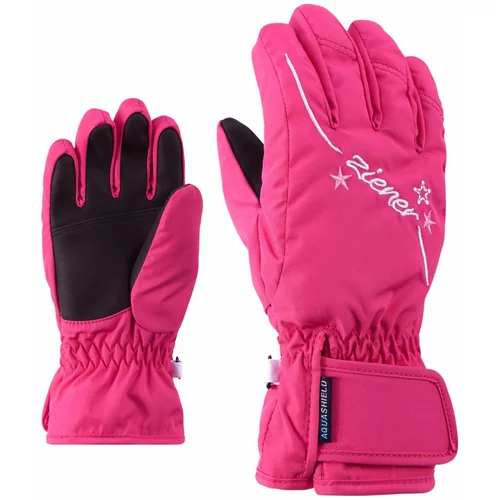 Ziener ski rokavice 5 prstov LULA AS(R) GIRLS glove junior D roza 4,5