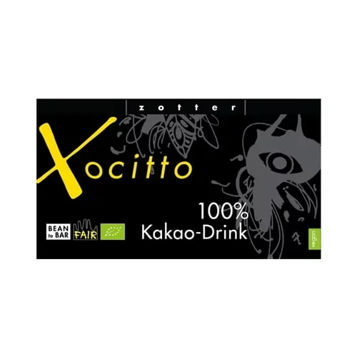 Zotter Schokoladen Bio Pitna čokolada - Xocitto 100%