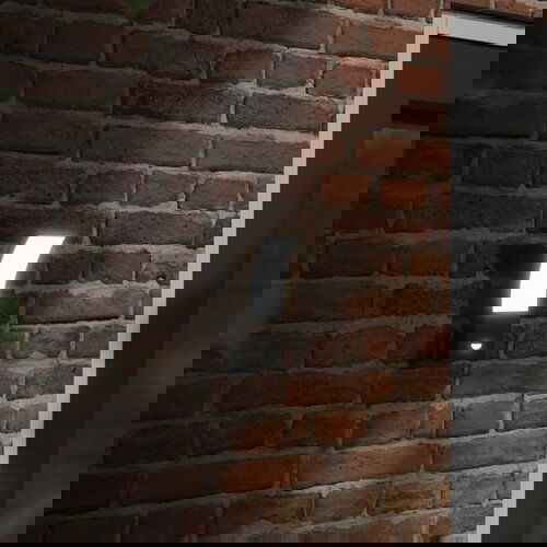 VidaXL Zunanje stenske senzorske LED svetilke črn tlačno lit aluminij Slike