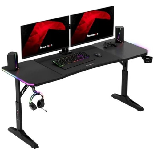 Huzaro hero 4.6 crni rgb podesivi gaming sto 160x60cm Cene