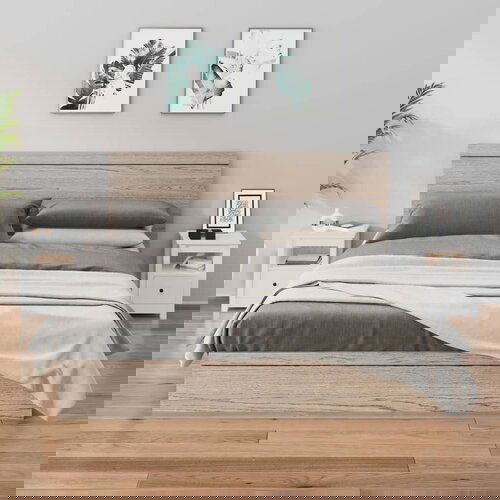 VidaXL noćni ormarići 2 kom bijeli 40 x 35 x 49 cm od masivne borovine Slike