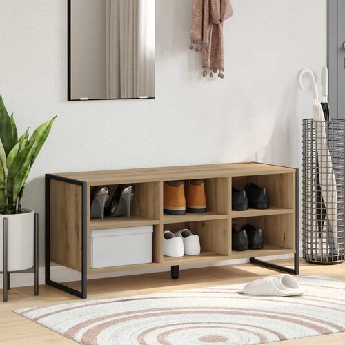 VidaXL ormar za cipele umjetnička hrastovina 60 x 35 x 44 cm Slike