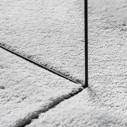  Tepih HUARTE kratkih vlakana mekani i perivi sivi &amp;Oslash; 200 cm Slike