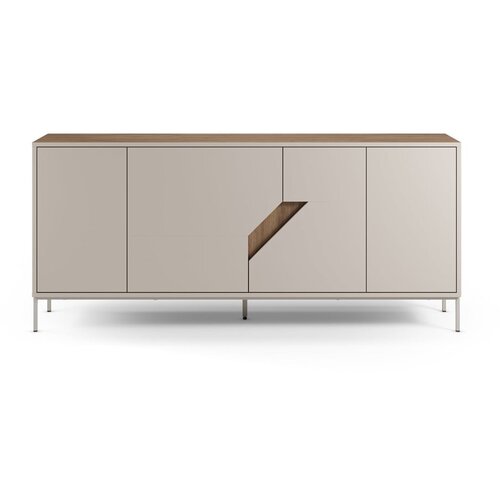 Marckeric Krem/u prirodnoj boji komoda u dekoru hrasta 180x80x40 cm Lilou – Cijene