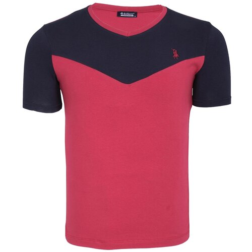 Dewberry T8591 MEN&amp;#039;S T-SHIRT-LIGHT BURGUNDY Slike