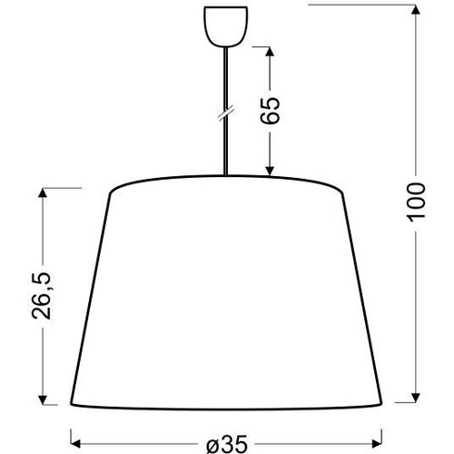  Platino 1 Visilica Bakar 35 cm 1x60W E27 ( 15086 ) Slike