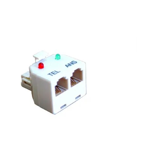 Cabletech telefonski razdelilec, 1 x m &amp;gt; 2 x ž, kont. linije 6/4 Slike