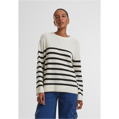 Urban Classics Women's striped sweater cream/black Cene