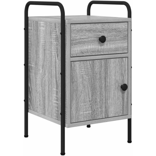 vidaXL Nočna omarica Siva Sonoma 35 x 36,5 x 61 cm Inženirski les, (5000298682) Cene