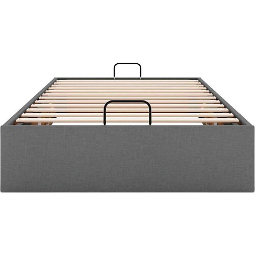 VidaXL okvir za krevet bez madraca tamnosivi 80x200 cm od tkanine Slike