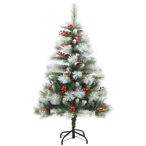  Umjetno božićno drvce S LED lampica Zelena i bijela 150 cm Slike