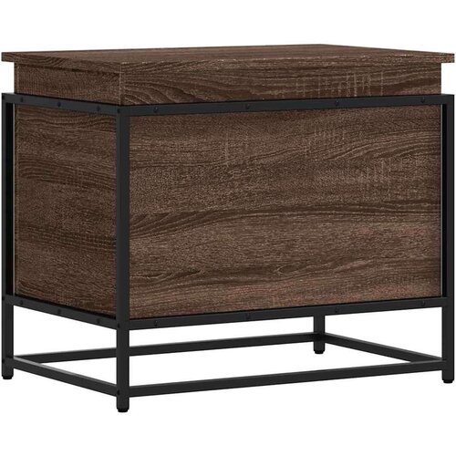 VidaXL Kutija za pohranu s poklopcem smeđi hrast 60x40x51,5 cm Slike