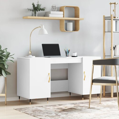 vidaXL Radni stol bijeli 140 x 50 x 75 cm od konstruiranog drva Cijene