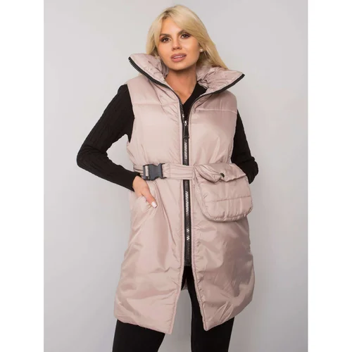 Fashionhunters Beige down vest