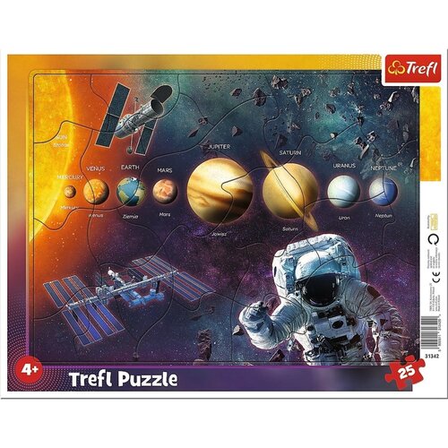 Trefl Sunčev sustav puzzle sa okvirom 25kom - Cijene