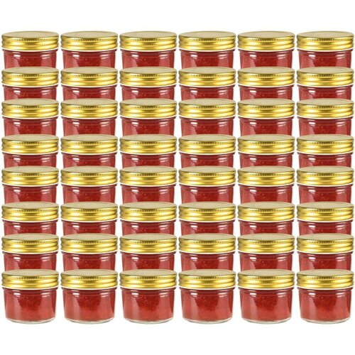  Staklenke za džem sa zlatnim poklopcima 48 kom 110 ml Cene