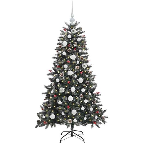 VidaXL Umjetno božićno drvce s stalakom Zelena 83,5 x 83,5 x 150 cm Slike