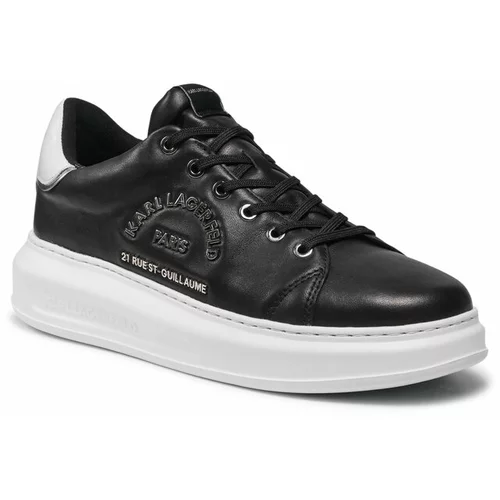 Karl Lagerfeld Kožne cipele boja: crna