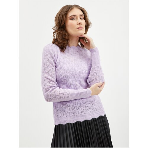 Orsay Light purple ladies sweater with mixed wool - Women Slike