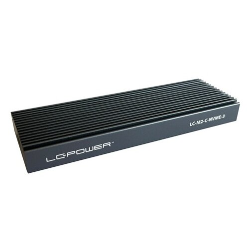 LC Power LC-M2-C-NVME-3 M.2 Eksterno kućište za SSD, Crno Cene
