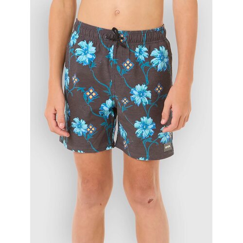Rip Curl Surf Revival Floral Volley Kids Boardshorts black Cene