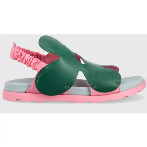Camper Otroški sandali zelena barva