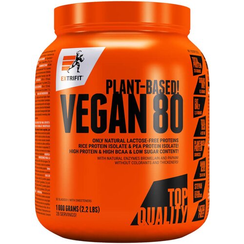 ExtriFit Vegan 80 1000g Chocolate Cene