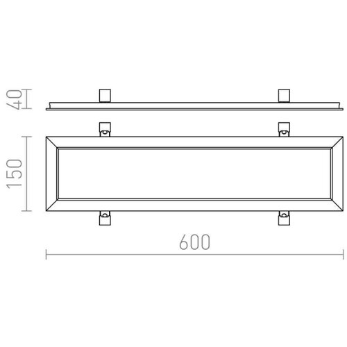 Red design rendl - R12061 - led ugradni panel za spu&amp;scaron;teni plafon structural LED/22W/230V Slike