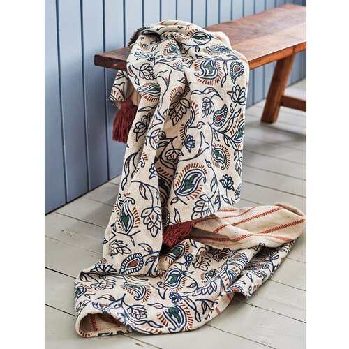 Bloomingville Odeja iz me&amp;scaron;anice bombaža 130x160 cm Paisley &amp;ndash; Slike