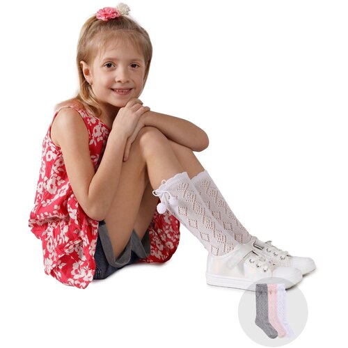 Yoclub Kids's 3Pack Knee-High Socks SKL-0016G-000B-001 Slike