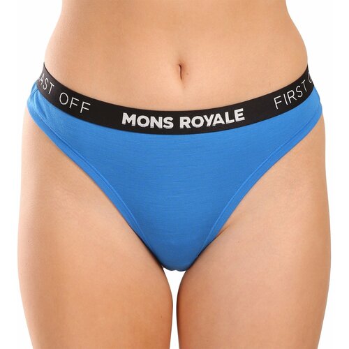Mons Royale Women's thong merino blue Cene