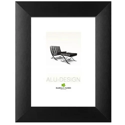 BUBOLA E NAIBO Aluminijast okvir za slike Alu-Design (21 x 29,7 cm, črn, širok okvir)