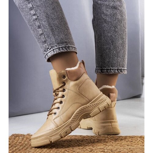 D/CEO Beige insulated boots with chain Harrison Cene