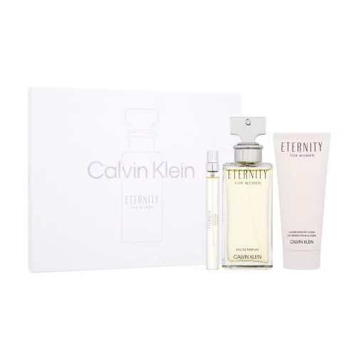 Calvin Klein Eternity SET3 Set parfemska voda 100 ml + losion za tijelo 100 ml + parfemska voda 10 ml za ženske