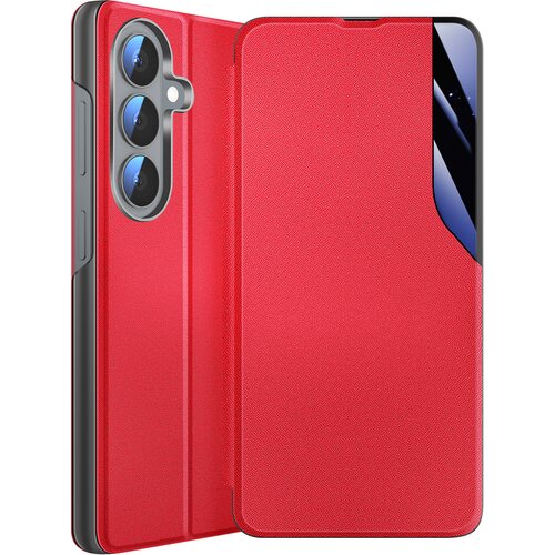 AVIZAR Preklopni etui za Galaxy S26 dvo-materilana zasnova s funkcijo stojala, Rdeča, (5000306815) Slike