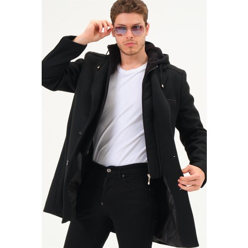 Dewberry PLT8371 DEWBRRY MEN&amp;#039;S COAT-DARK BLACK Slike